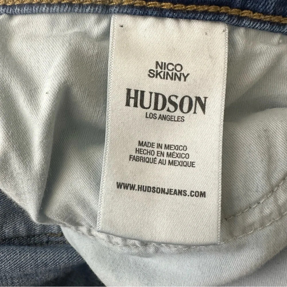 Hudson Nico Skinny Cropped Straight Jean Size 29 - Picture 4 of 5